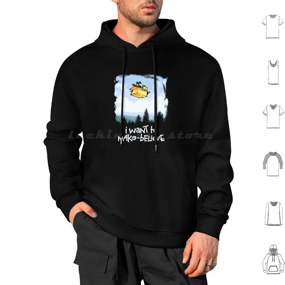 I Want To Make Believe – Original Hoodie cotton Long Sleeve Comic Strip Bill Watterson Cartoon Susan Book