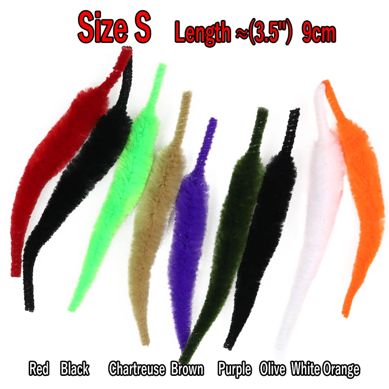 Wifreo 5pc/pa L Fly Tying Magnum Dragon Tails Pike Mustky Steelhead Saltwater Fly Snake Wiggle Tail Tying Tail Material Chenille image 4