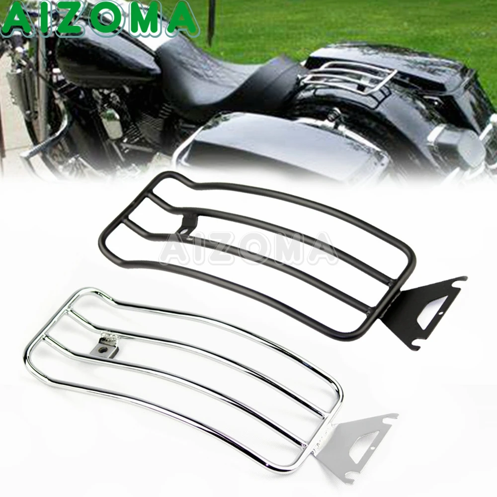 

Steel Rear Solo Seat Luggage Rack Support Shelf For Harley Touring FLHT FLTR FLHR Motorcycle Luggage Holder Bracket 1998-2004