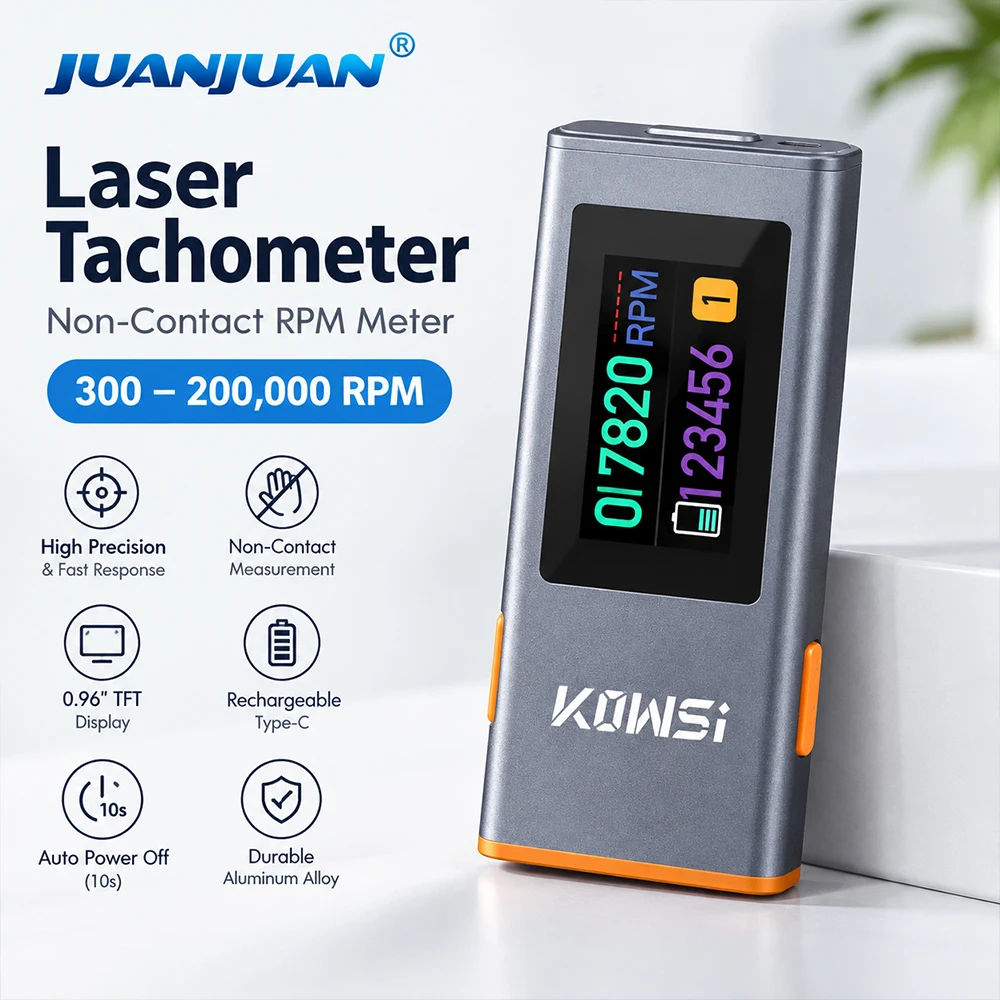 Tachometer Digital Laser Rpm - 디지털 RPM 측정기, 300-200000 RPM, 레이저
