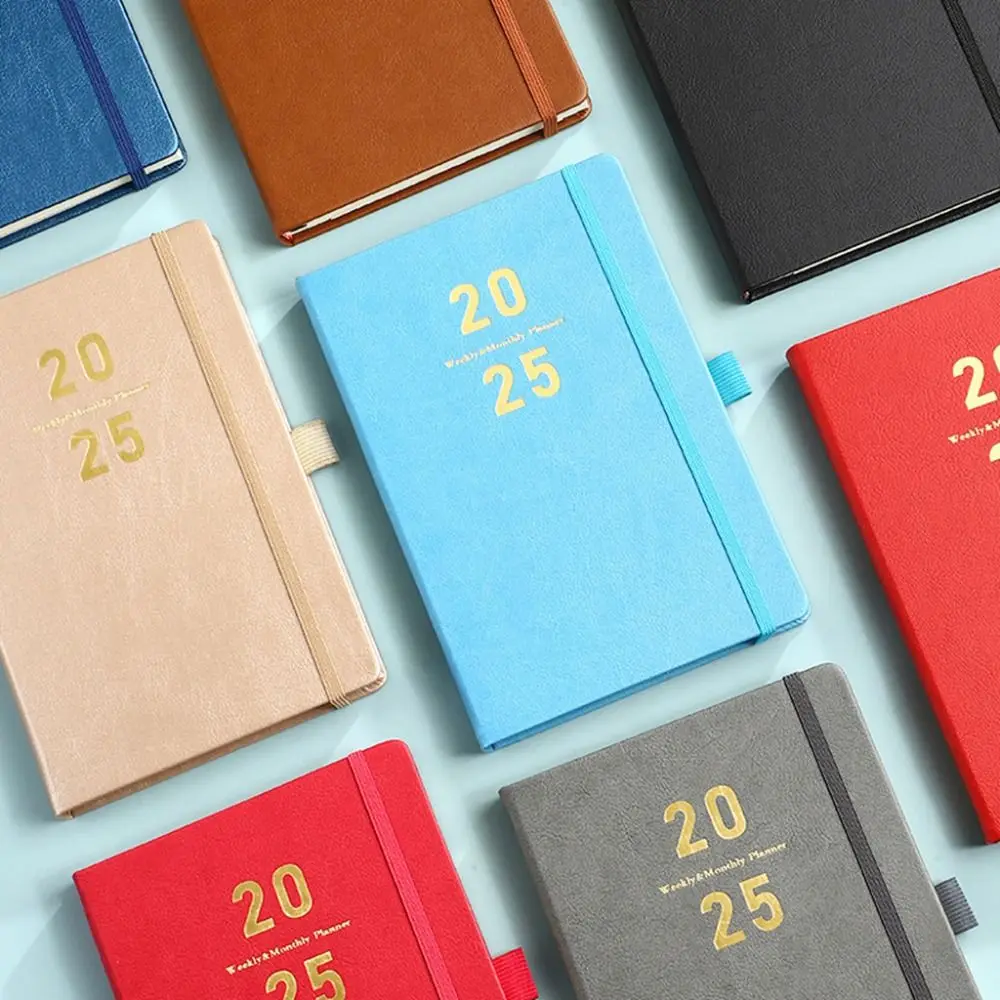 

A5 2025 Agenda Planner Notebook Paper Simple 12 Months Planner Notebook Creative Portable Business Notebook School
