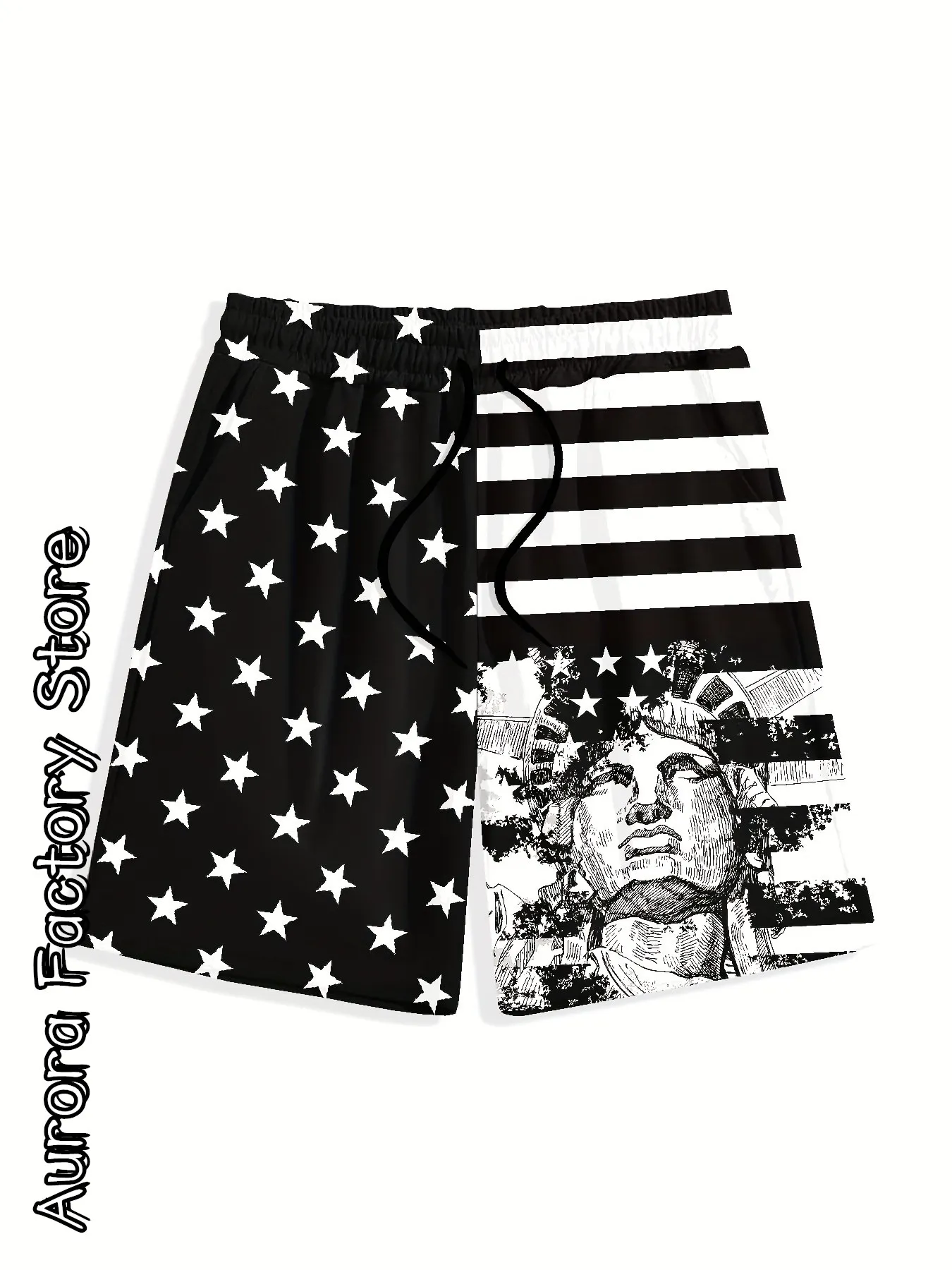 Summer Men Fashion Trend Shorts American Flag Graphic Clothing Boys Kids Casual Hawaii Vacation Shorts Male Stylish Beach Shorts