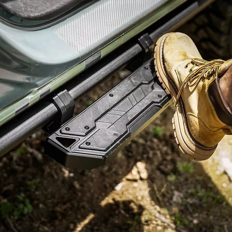 Model for Ford Bronco Dedicated Rock Rail Side Step Small Steel LED Running Boards with Protection Function
