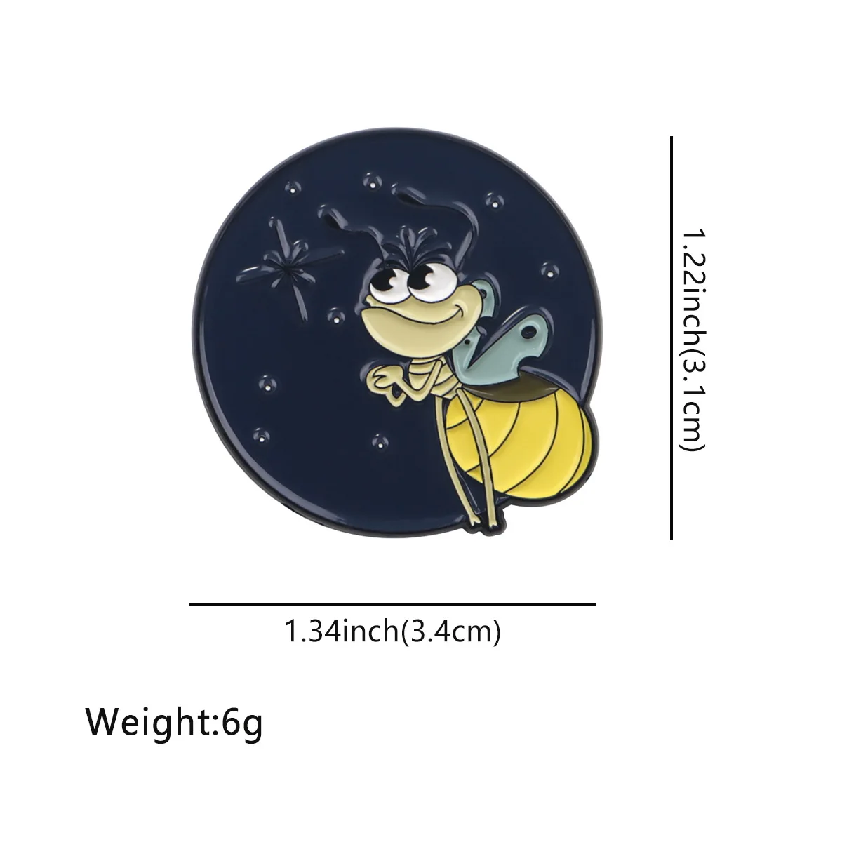 Cute Enamel Pin Frog Firefly Animal Brooch Pines Lapel Pins Badge on Backpack Clothing Accessories Witch Jewelry Halloween Gifts