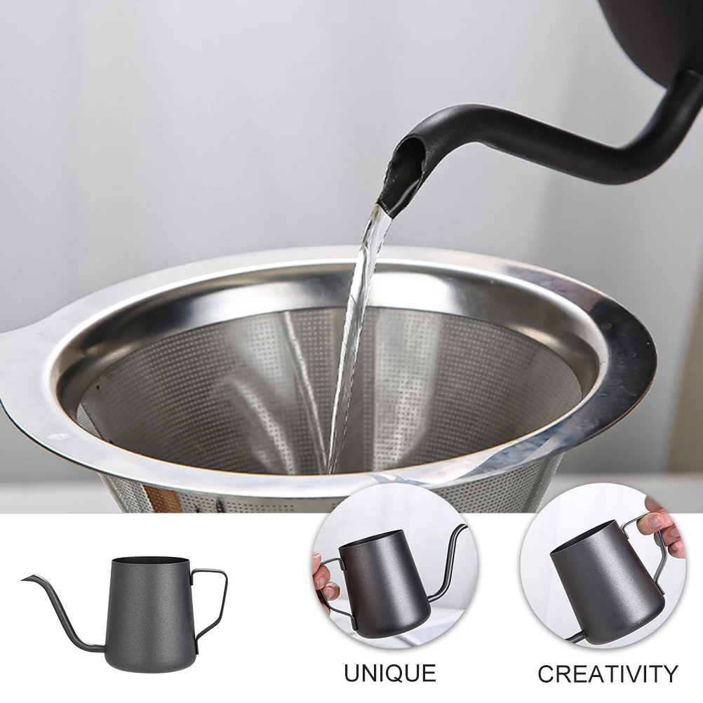 

Stainless Steel Long Spout Pot Handmade Coffee Kettle Tea Water Container Universal Household Coffee Maker For Hot Cold