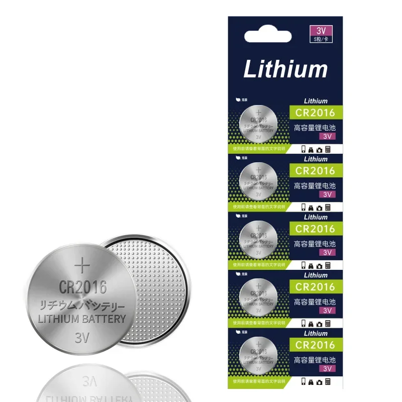 CR2016 piles bouton CR2016 BR2016 DL2016 LM2016 pile bouton au Lithium 3V CR 2016 pour montre électronique