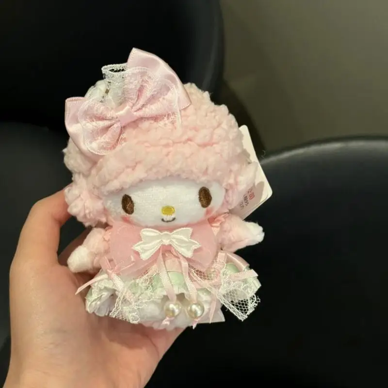 Sanrio – porte-clés poupées de Piano doux, costume Koala Kawaii, petit agneau, jouets en peluche, pendentif, sac à dos pour filles, décoration, cadeaux d'anniversaire