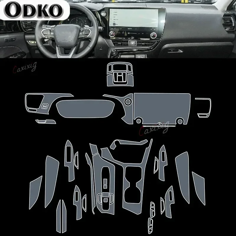 For Lexus NX 250 350h 2022-2023 Car Interior Center Console Transparent TPU Protective Film Anti-scratch Repair Film Accessories