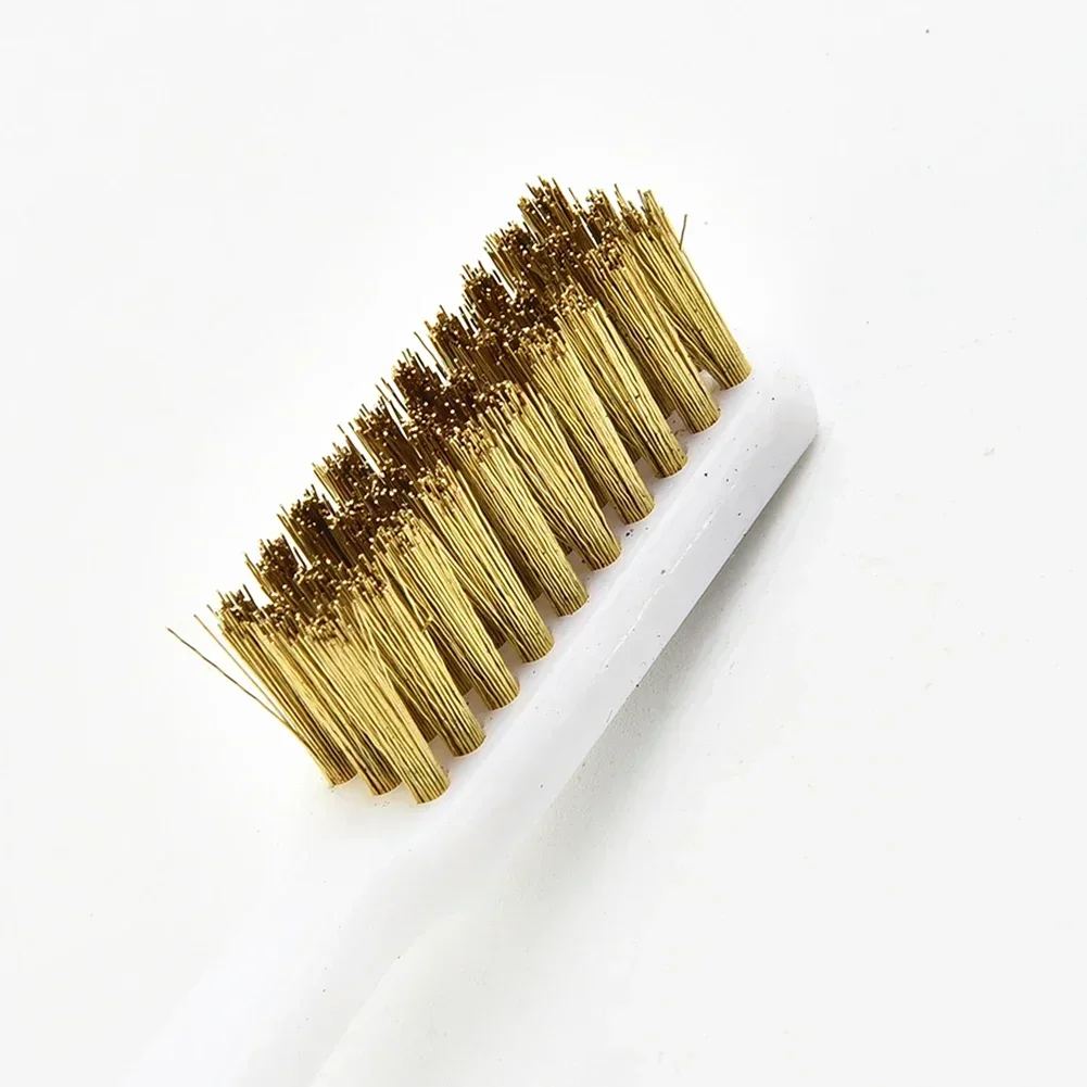 10Pcs Brass Wire Brush Metal Remove Rust Brushes Industrial Metal Cleaning Brush For Dirt Cleaning Machine Polishing