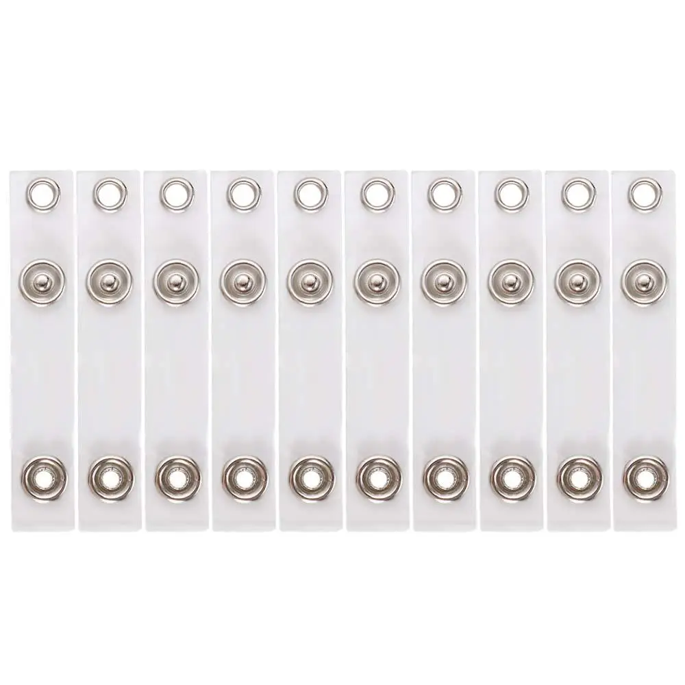 

Retractable 10 Pieces Clear PVC Transparent Card Holder Buckle Name Card Keychains ID Card Holder Card Holder Lanyard