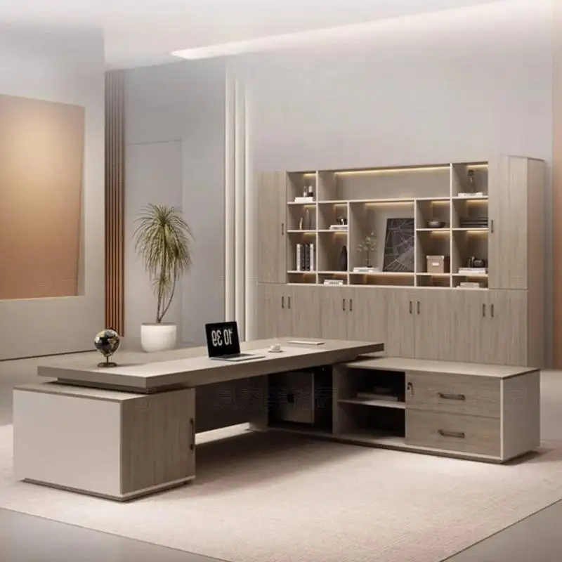Modern Executive Office Desks Luxury Manager White Workstation Office Desks Corner Drawers Mesas De Escritorio Furniture Home