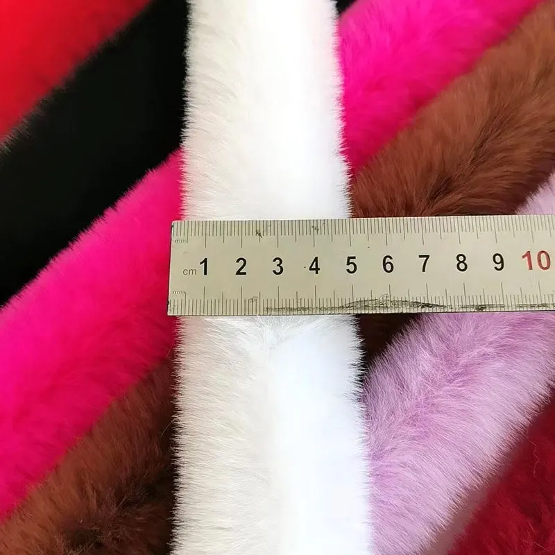 10-1Meters 5cm Fur Ribbons Polyester Faux Rabbit Fur Tape Trimming Ribbon Lace For DIY Apparel Sewing Supplies Stripe Decoration