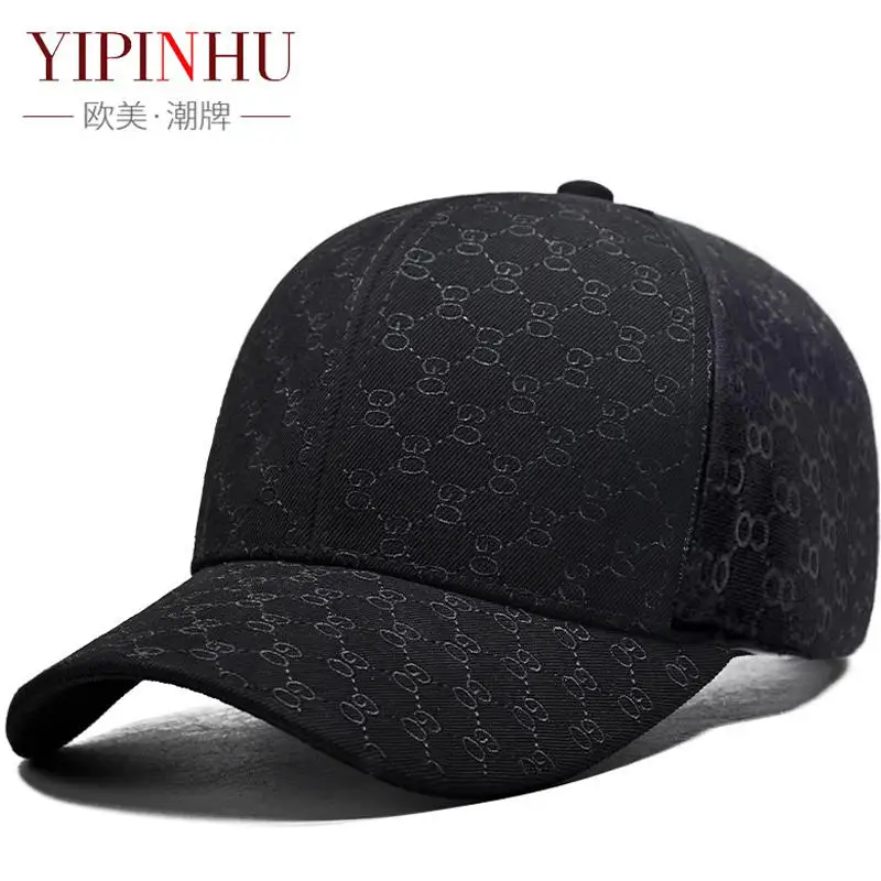 

European and American trendy brand YPH genuine four season high-end baseball cap men's printed three-dimensional duckbill cap