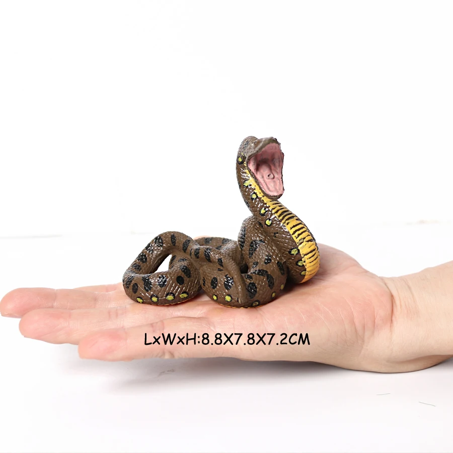 ヘビフィギュア パイソン クレイト コブラ ヘビのおもちゃ 動物モデル 動物フィギュア アクションフィギュア 生活サイクル 子供のおもちゃ ゲーム キッズギフト