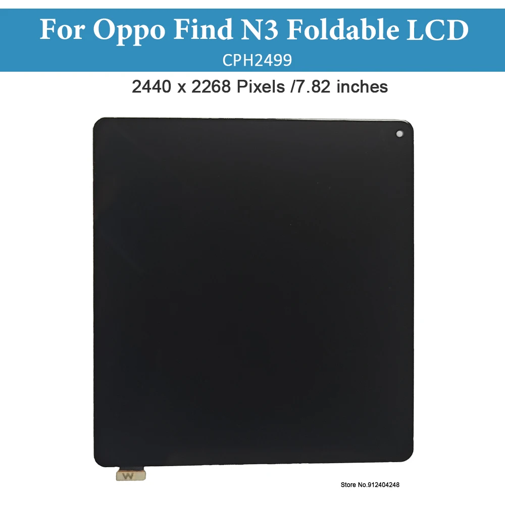 Pantalla plegable AMOLED Original de 7,82 pulgadas para Oppo Find N3, montaje de digitalizador con pantalla táctil para Oppo Find N3, repuesto LCD