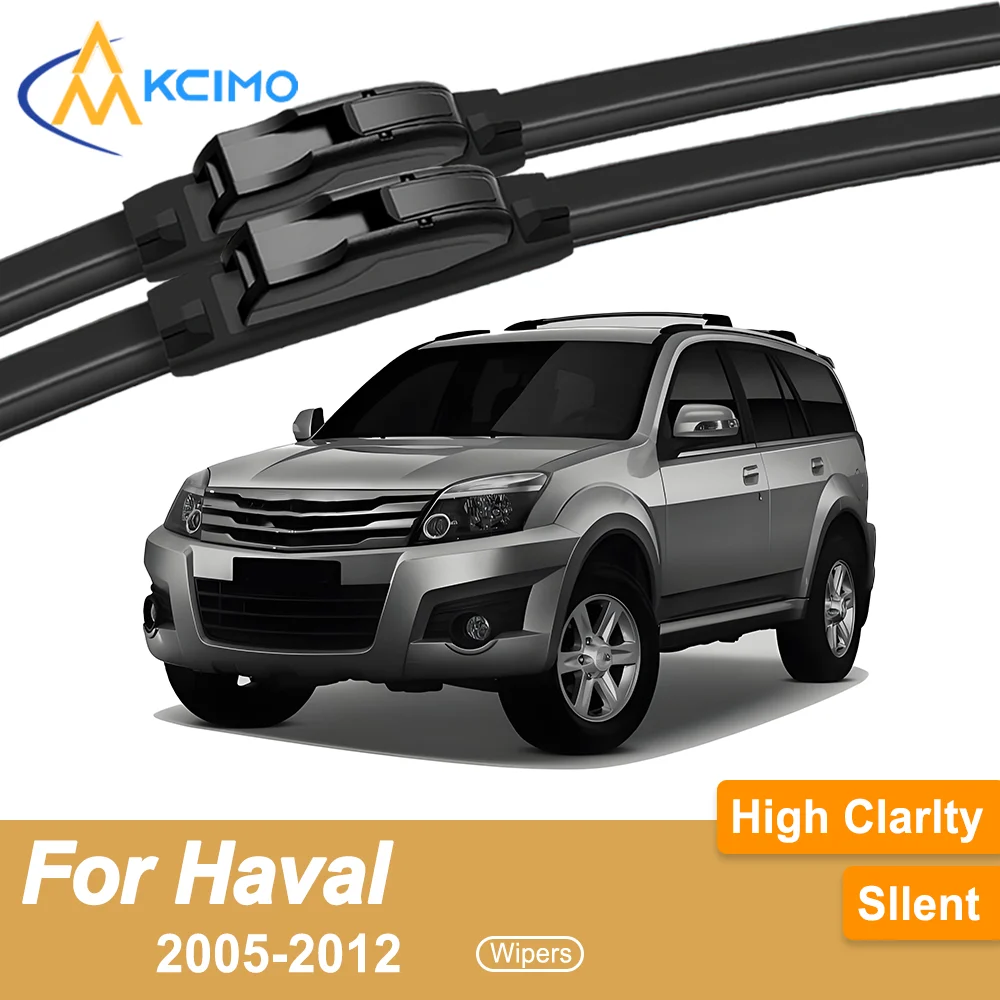 

Premium Rubber Durable Silent Windshield Wiper Blades 2pcs for Haval H3 2005-2012 Front Wiper Blades Set