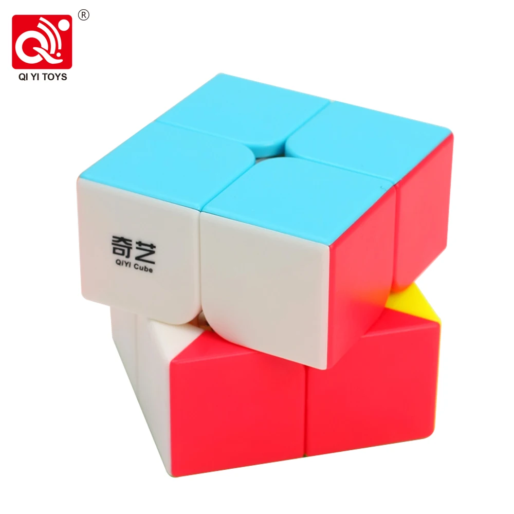 [ECube] QiYi QiDi 2x2 ProfessionalSpeed Cube Principianti Giocattoli Educativi Puzzle Cubo Magico Adesivi Adesivo Bambino Bambini Giocattoli