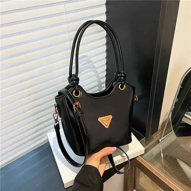 اتجاه ربيع 2025! حقيبة دلو من جلد البولي يوريثان القديم - حزام كروس/مقبض علوي قابل للتعديل، تصميم أنيق وبسيط، خفيف الوزن #6