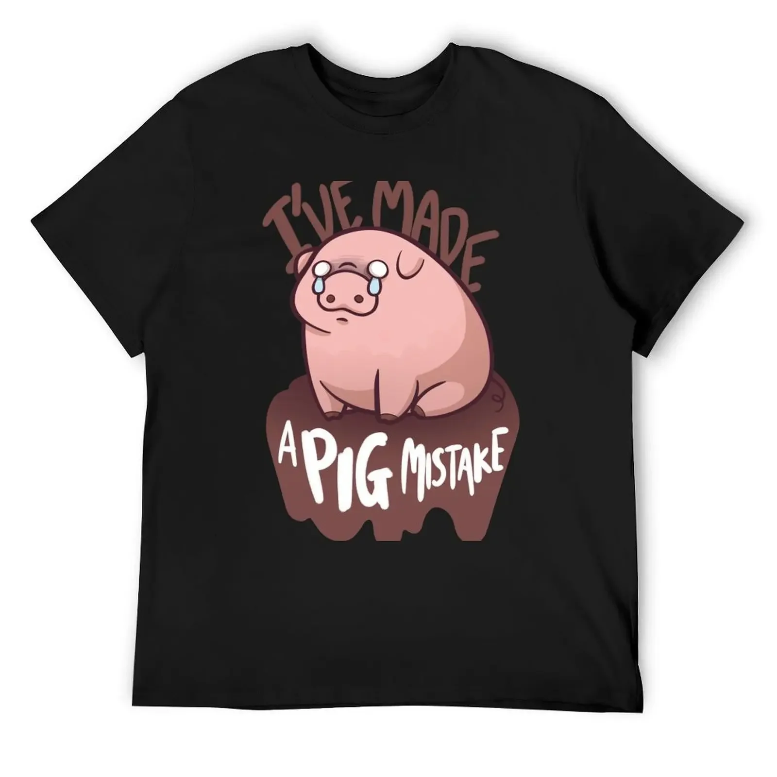 

Pig Mistake T-Shirt blanks clothes tops T-shirts for men cotton