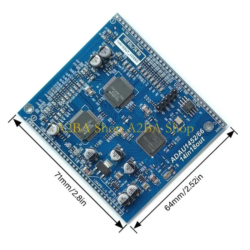 A2BA Professional ADAU1466 Board Motherboard Replacement Sound Development Board 14 Input 18 Output Replacement