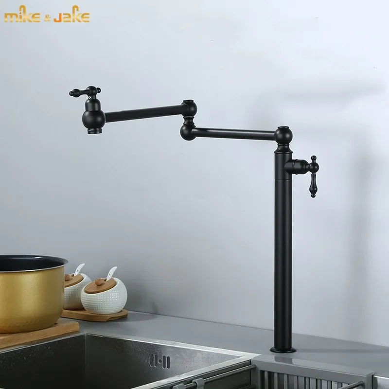 single cold kitchen vegetable basin tap washing basin soup pot faucet water telescopic folding pure water tap high folding tap