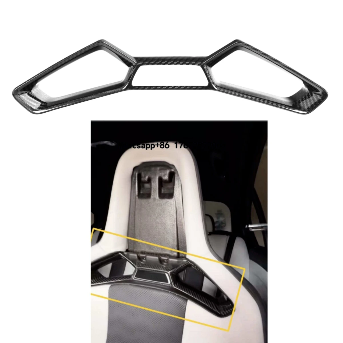 

2 PCS Dry Carbon Fiber Seat Eyelet Patch Interior Trims for G80 G81 G82 G83 M3 M4 2021-2023 Seat Eye Clip Stickers