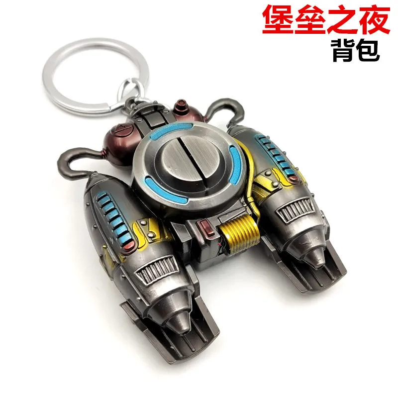 keychain ps4 Jewelry V-Bucks Coin Chug Jug Med Kit Enamel Metal Keychain Alloy Keyring Key Chain For Men Women Gifts