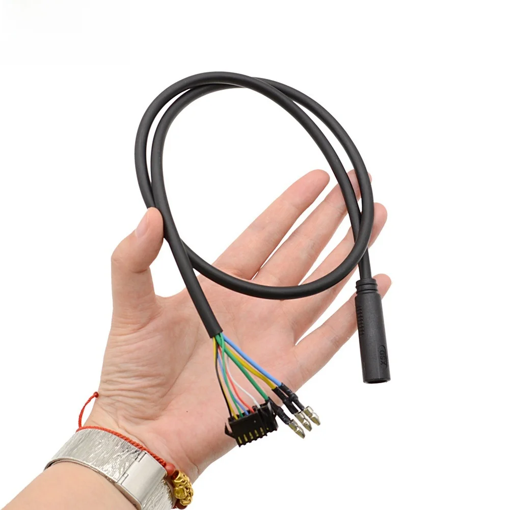 

1 Pcs 9Pin Extension Cable Waterproof PTFE Waterproof Motor Black Connector For Electric Bike Replace Practical Accessories