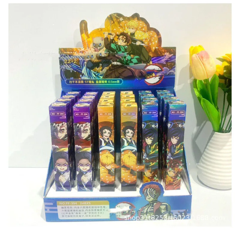 

New model Press the neutral pen with a high appearance level and black color Gel Pen Cartoon Animation Peripheral Black Sign P