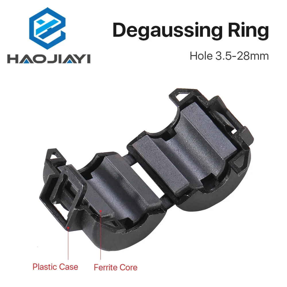 10pcs Cable Filter Degaussing Ring Anti-interference Magnetic Ring Type I-M for Cable Hole 11-28mm