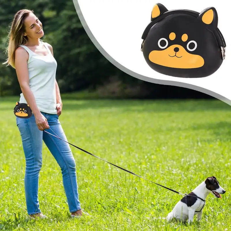 Puppy Training Pouch Silicone Puppy Bait Reward Pouch Fanny Pack Waterproof Dog Food Dispenser For Pet Training Walking