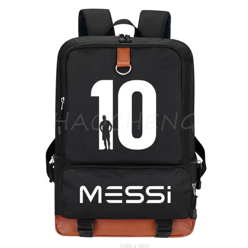 Moda Messi plecak 3 szt. Chłopięce dziewczęce torby szkolne dla nastoletnich prostych wiele kieszeni fajnych kobiet mężczyzn Harajuku Mochilas