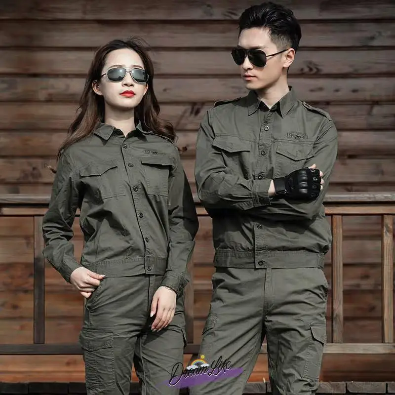 여름 작업복 남성 여성 순면 얇은 소재 화상방지 용접 건설 현장 야외 노동 보호복...