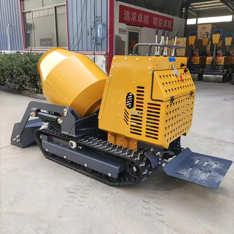 

Mini Crawler Loader Dumper Truck Powered Cement Concrete Mixer Mortar Mixing Machine Factory Price High Efficiency