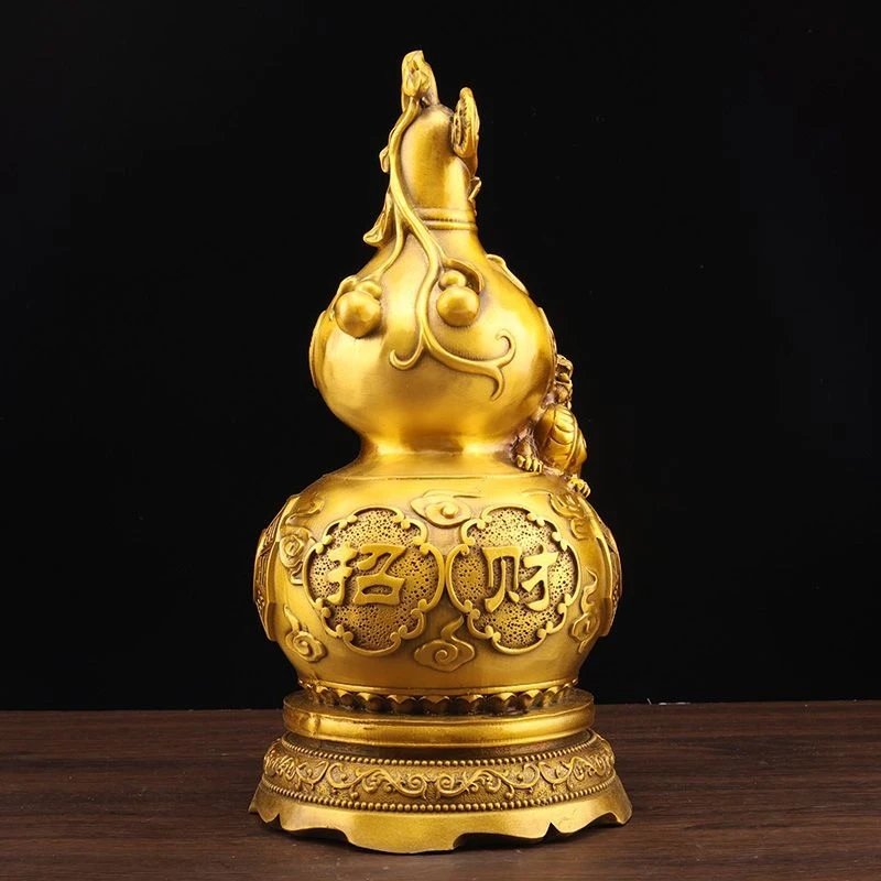 Pure Copper Attracting Wealth And Protecting The Home, With Eight Treasures, Pixiu Gourd For Good Fortune