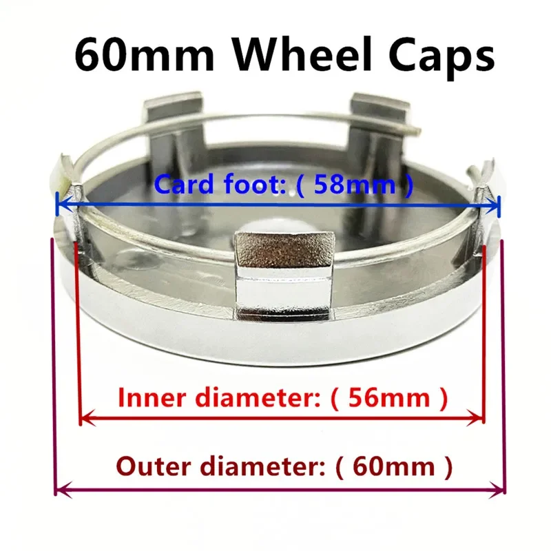 40 Pcs 3B0 5G0 5H0 1J0 VW Car Wheel Center Caps Badge Rim Hub Cover Logo Hubcap Emblem Accessories 50mm 55mm 56mm 60mm 65mm 66mm