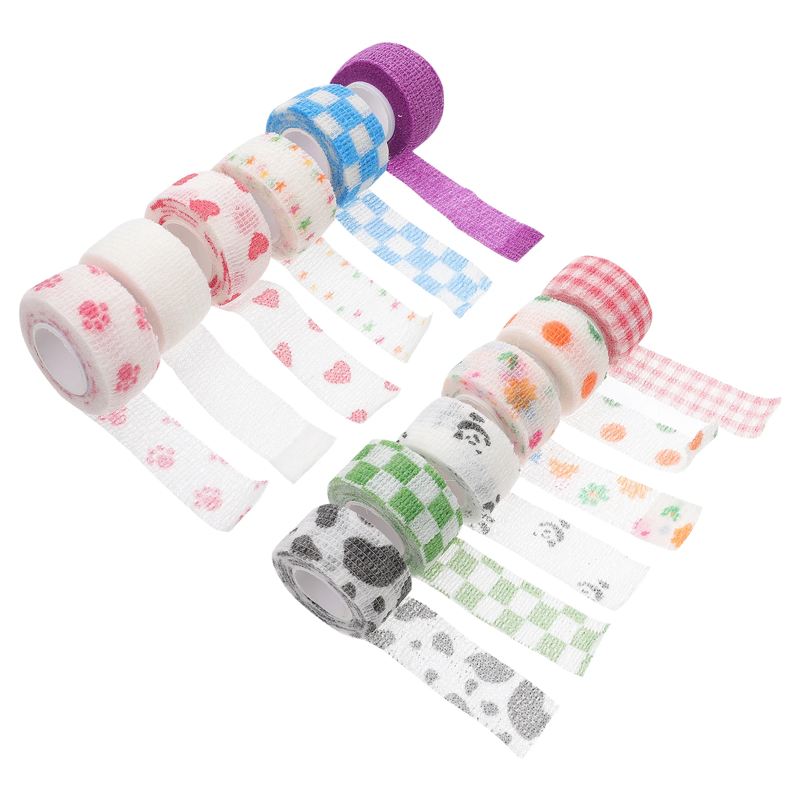 

12pcs Finger Bandage Anti-wear Elastic Tapes Self Adhesive Non-woven Fabric Sports Protection Lightweight Breathing Comfortable