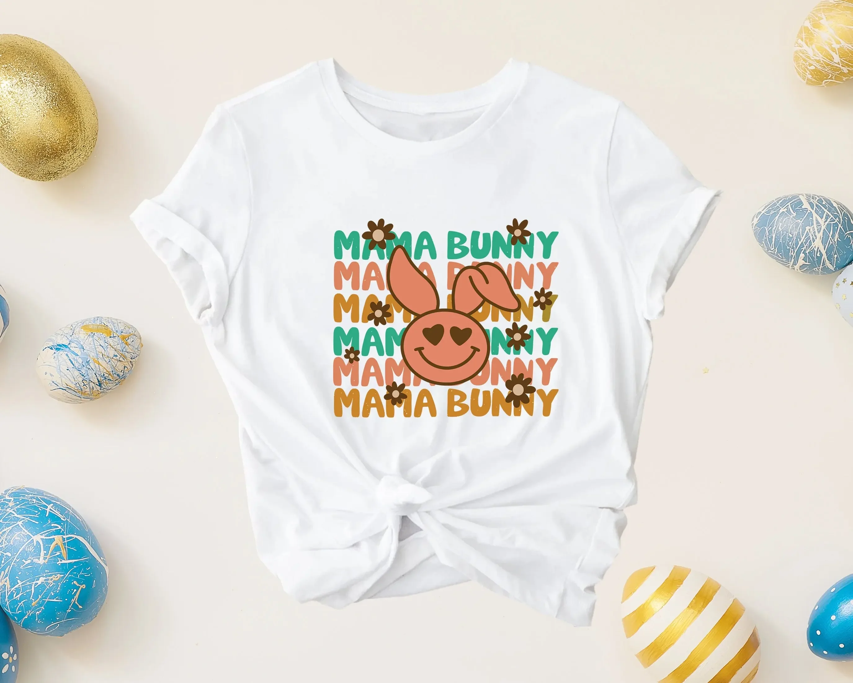 

Футболка Mama Bunny для мамы, пасхального любовника, мамы