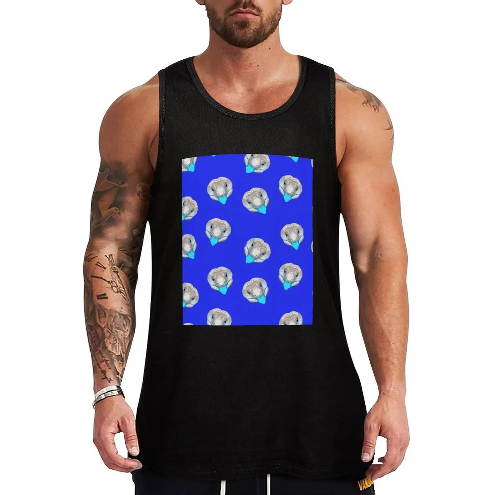 

Blue-Tongued Skink Blue Dress Tank Top running shirt underwear summer 2025 singlet for men