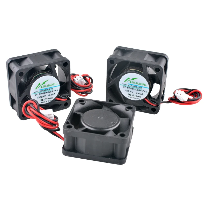 

ACP4020 4cm 40mm fan 40x40x20mm DC5V/12V/24V 2pin Axial flow fan cooling fan for power printer industrial control computer