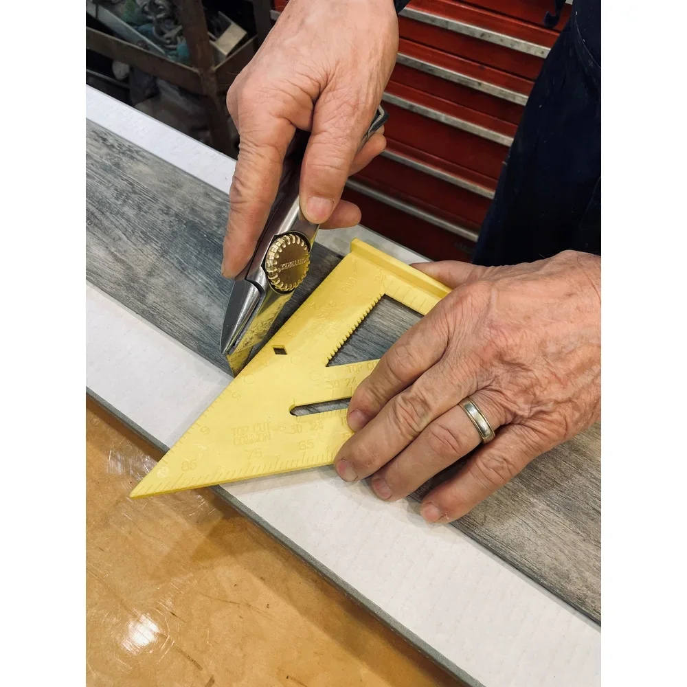 

8 Inch Speed Square Rafter Triangle Tool Composite Durable Lightweight Easy Read Measurement Protractor Carpentry Scriber