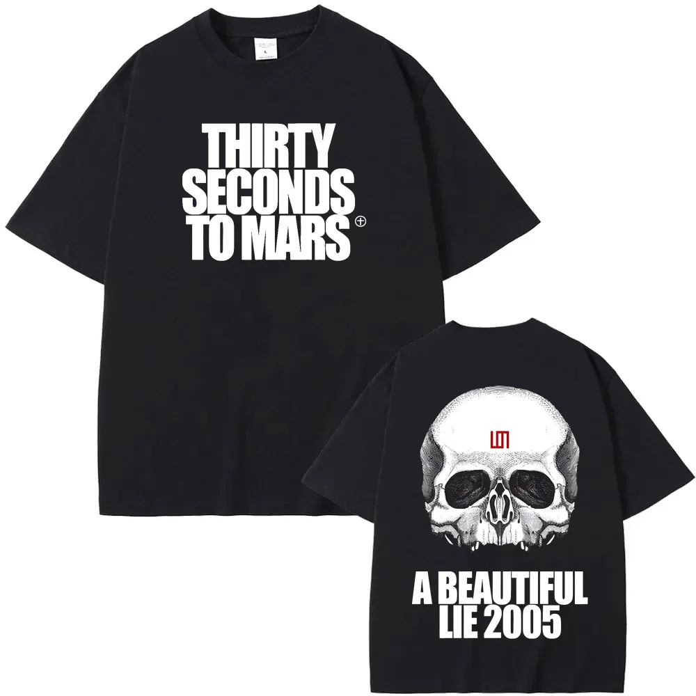

A BEAUTIFUL LIE 2005 TEE Thirty Seconds To Mars tops 100%cotton Harajuku vintage High Quality Summer album Hip Hop Tshirt