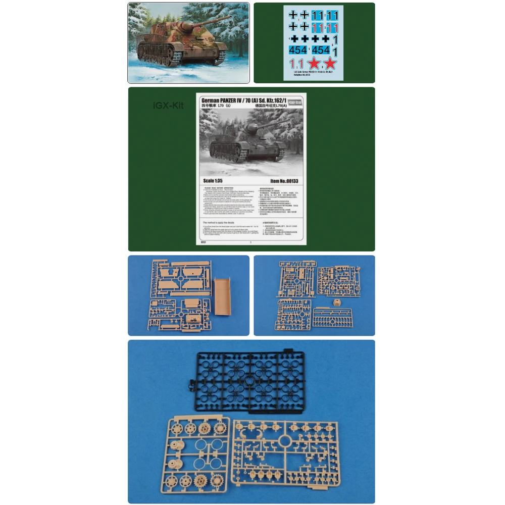 

Hobbyboss 80133 Масштабная модель 1/35 Немецкий танк Panzer IV / 70 (A) Sd Kfz 162/1, пластиковый сборный конструктор для хобби