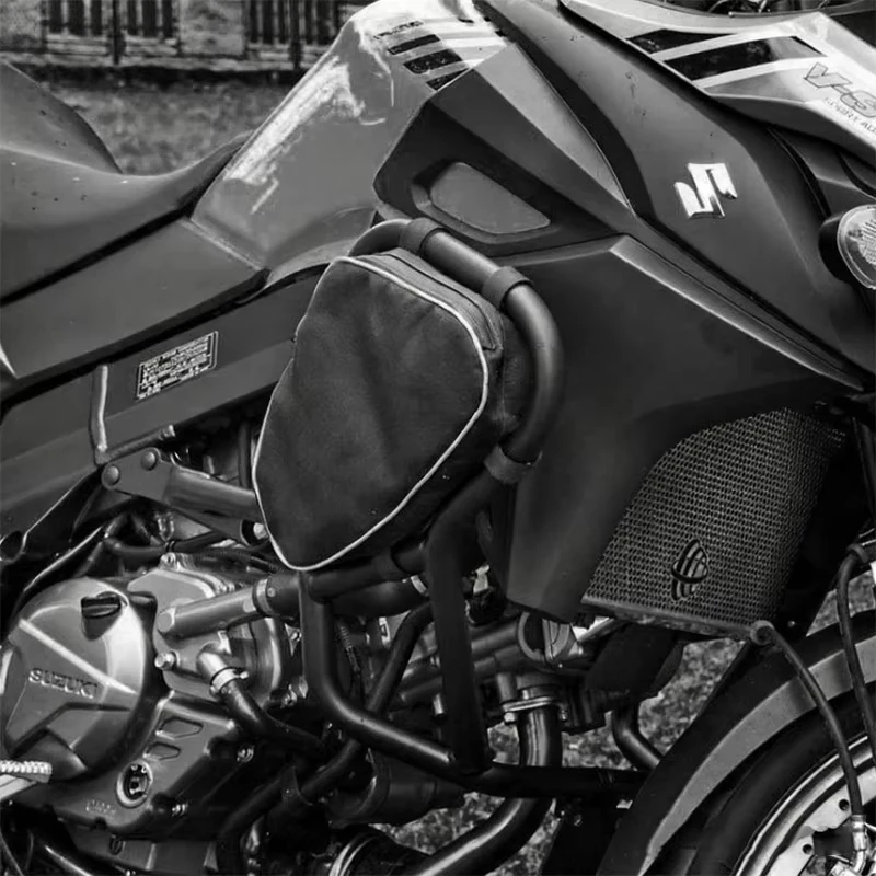 Motorcycle Crash Bar Bags Waterproof Frame Tool Bag Luggage Storage Bag Side Bag For Suzuki V-Strom DL650 DL1000
