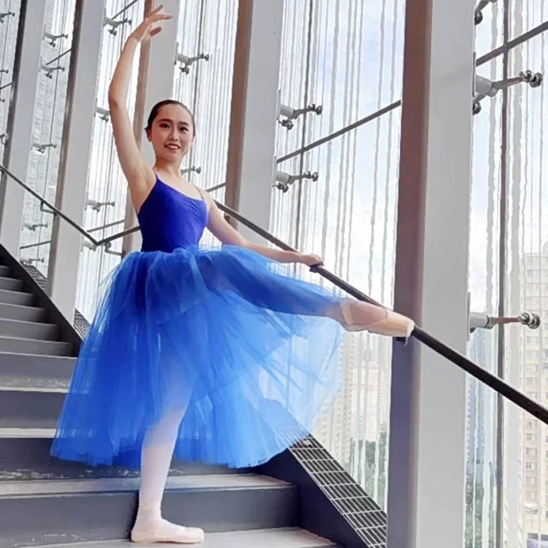 Adult White Swan Lake Ballet Dancing Dress Women Ballroom Ballet Romantic Tutu Dance Outfits Stage Wear Party Dance Dress