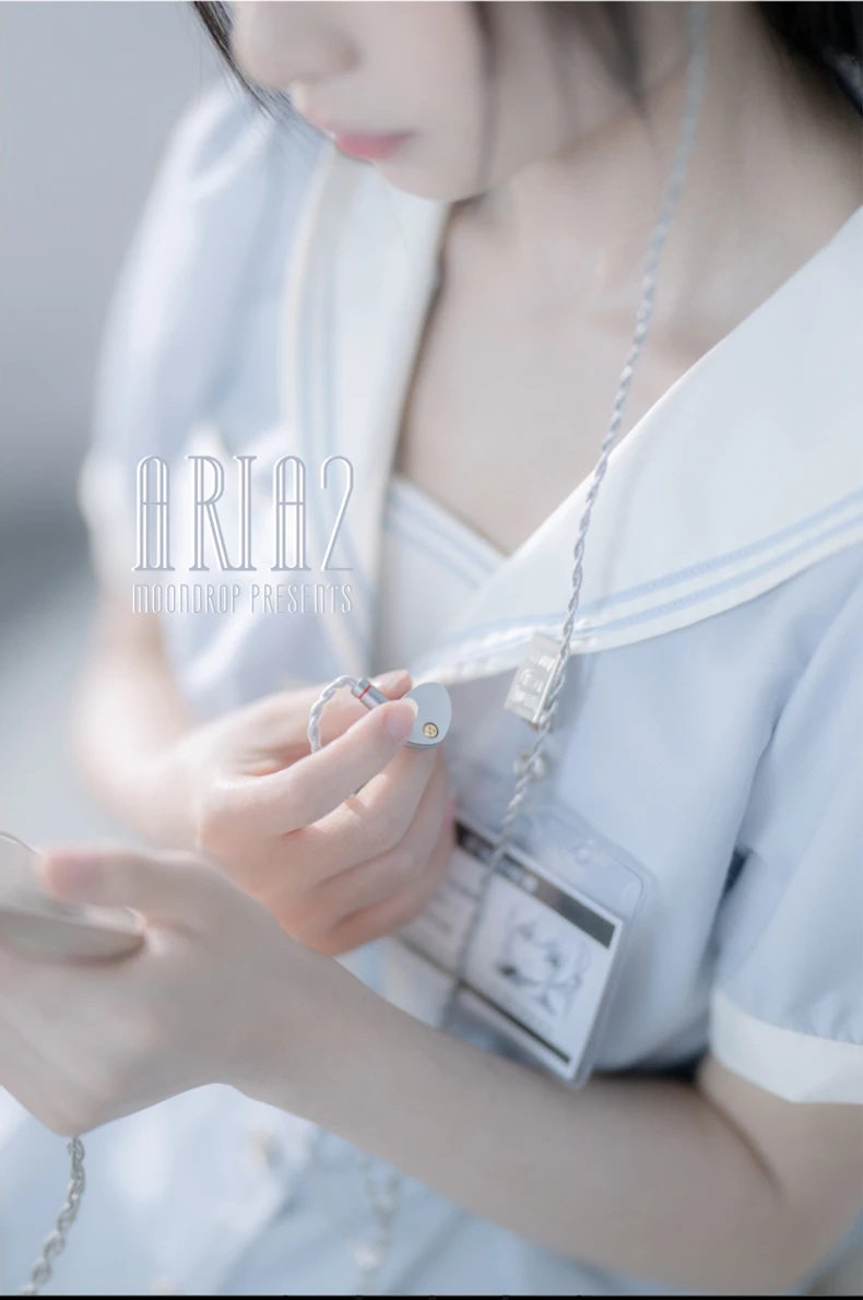MoonDrop Aria 2 Ohrhörer, leistungsstarke dynamische IEMs mit LCP-Membran, 3,5/4,4 mm Ohrhörer, 0,78 2-Pin ARIA2 Ohrhörer – Detail 7