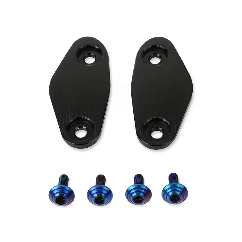 اكسسوارات الدراجات النارية مرايا الرؤية الخلفية مقعد غطاء الزخرفية مرآة قاعدة ل 675SR 675SRR 675SR-R 675 SR SRR #4