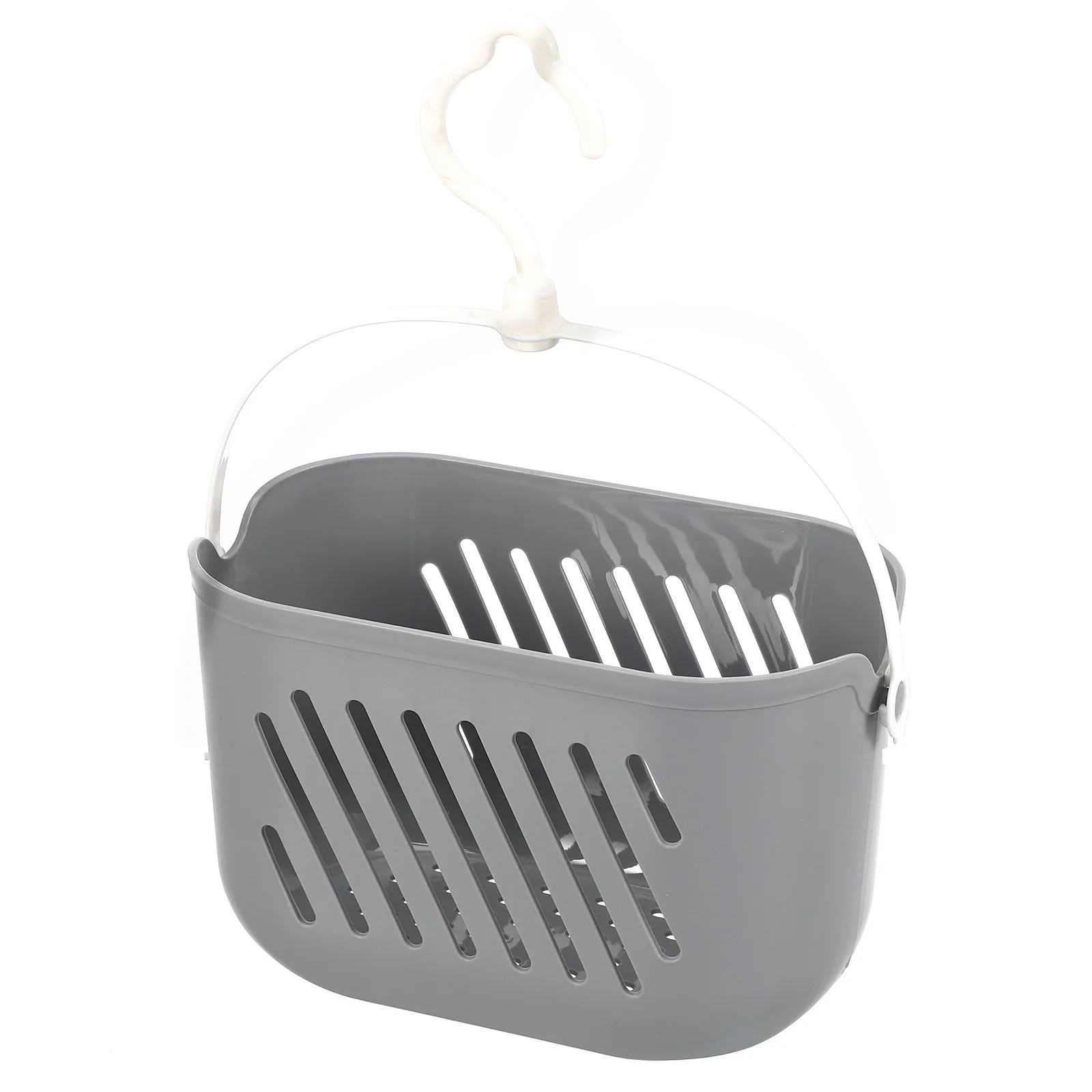 플라스틱 주방 걸이형 수납 바구니 회전식 후크 물 배수 샤워 정리 선반 걸이형 바구니 수납 정리함