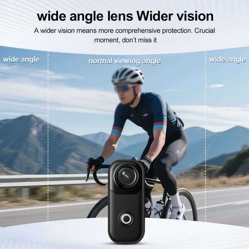 

1pc 4K Thumb Action Camera Outdoor Body-worn Cycling Recorder Compact, Hands-Free Design For Work & Travel & Adventure!