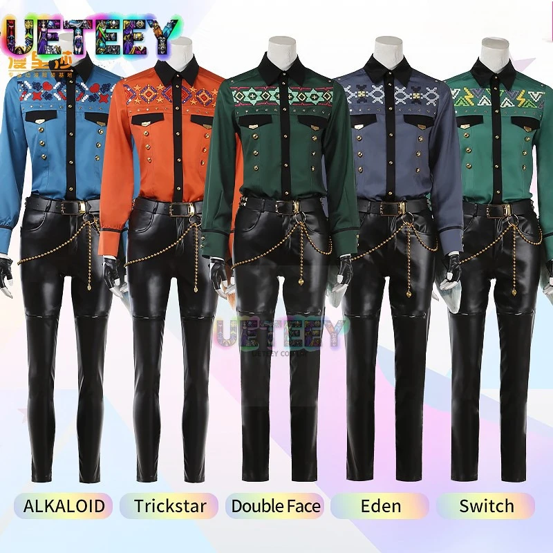 

UETEEY COS Ensemble Stars 6th Anniversary Trickstar Hokuto Hidaka Mao Isara Aira Shiratori Rei Sakuma Cosplay Costume Halloween
